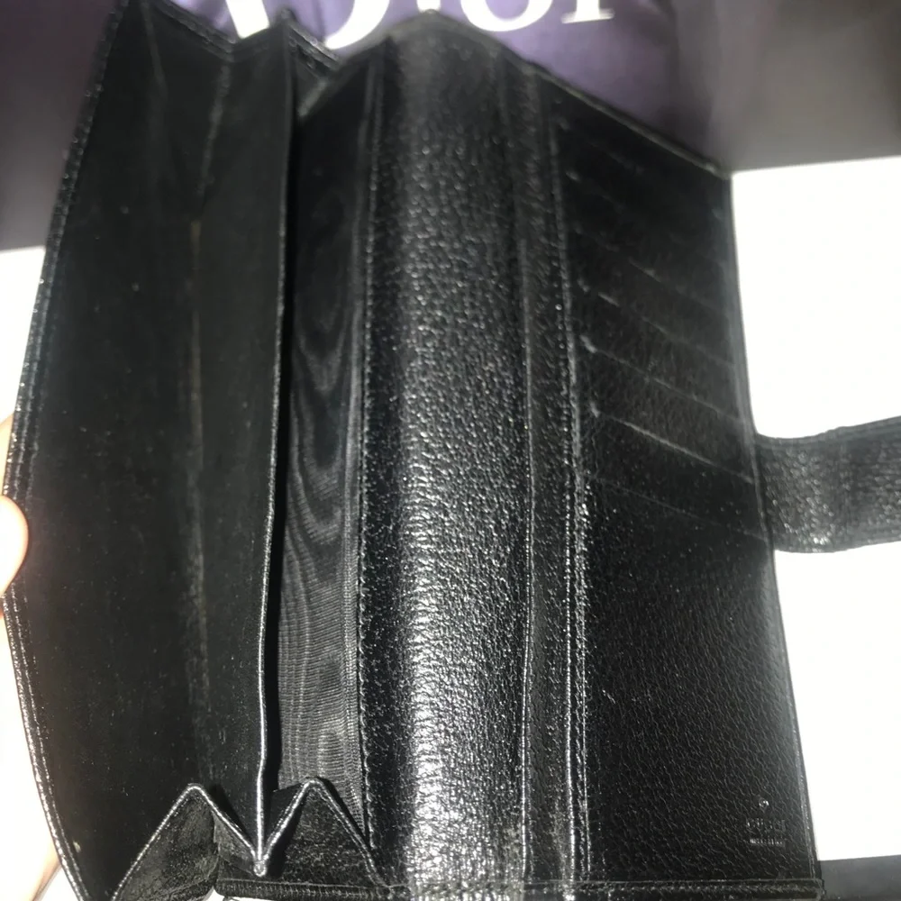 Gucci vintage dark brown long wallet - Picture 4 of 5